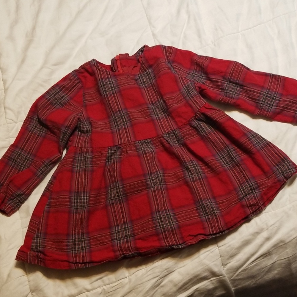 Girls Boutique 2t/3t Red Plaid Dress